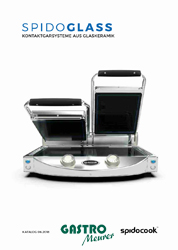 Spidocook SP020P Kontaktgrill, Doppelplatte 3kW, analog, Glaskeramik,
