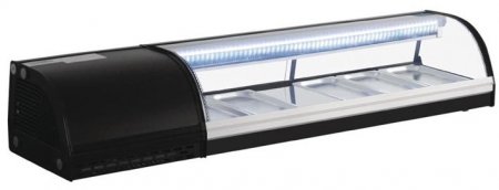 Polar Sushi Kühlvitrine 60 Liter 5 x 1/3 GN