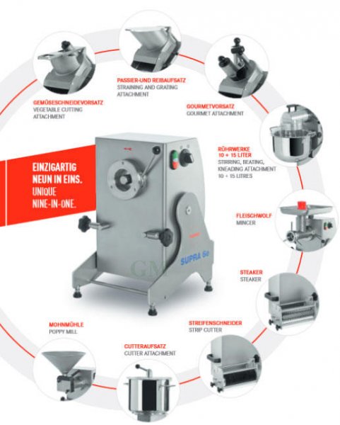 Feuma Antriebseinheit AE 6e für Supra 6e Universal-Küchenmaschine