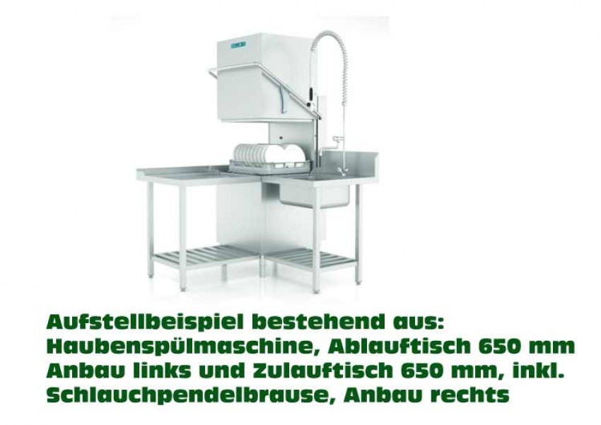 Ackermann H 530-1E Haubenspülmaschine m. eingeb. Enthärter  inkl. Inbetriebnahme + Einweisung