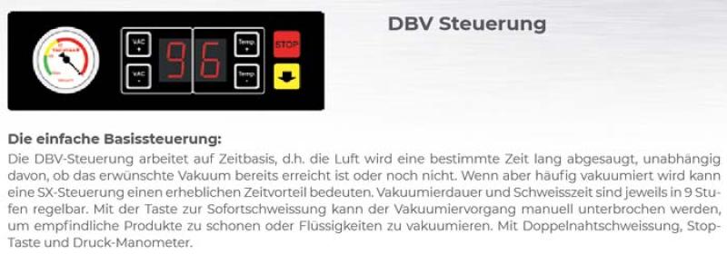 VAC-STAR Vakuumierer S-210 DBV Version