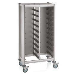 MENSA BLACK Tablettwagen für 2x10 Tabletts WAS 1956245