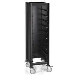 MENSA BLACK Tablettwagen für 10 Tabletts