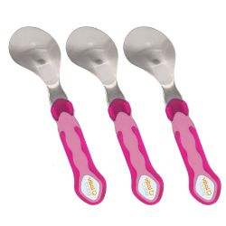 VitalBaby ergonomische Kinderlöffel pink/rosa 3 Stück