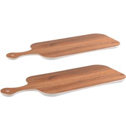 APS CRAZY WOOD Tablett Melamin in 2 Größen 85303 85304