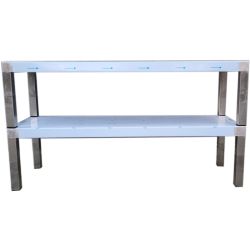 Aufsatzbord 2-etagig 120 x 30 cm, versandkostenfrei