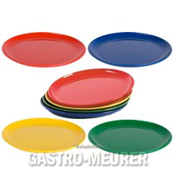 Kinderzeug Frühstücks-/Dessertteller 19 cm rot (PP)