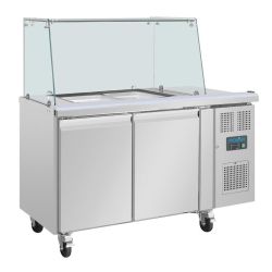 POLAR Kühltisch G604, 2-Türen, versandkostenfrei