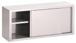 Edelstahl Wandhängeschrank 1000 x 400 mm mit Schiebetüren, versandkostenfrei