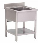 Spültisch 700 x 700 mm mit 1 Becken, versandkostenfrei