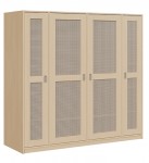 Liegepolsterschrank f. 12 Liegepolster m. Lochblechtüren, versandkostenfrei