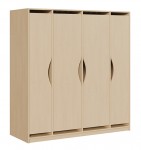 Liegepolsterschrank m. Türen f. 10 Liegepolster, versandkostenfrei