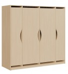 Liegepolsterschrank m. Türen f. 12 Liegepolster, versandkostenfrei