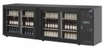 Barkühlschrank mit 4 Glas-Schiebetüren, versandkostenfrei