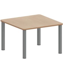 Quadrattisch ZALOTTI in 8 Höhen + Schichtstoffbelag Stahlbeine