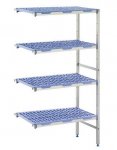 Tournus Alu-Anbau-/Eckregal 1251 x 400 x 1750 mm mit 4 Auflagen, versandkostenfrei