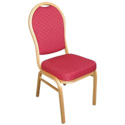 Bolero Bankettstuhl mit runder Lehne rot, versandkostenfrei